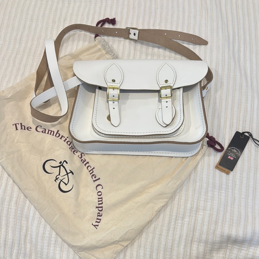 The Cambridge Satchel Company White Leather Satchel